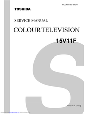Toshiba 15V11F Service Manual