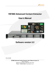 Sencore VB7880 User Manual
