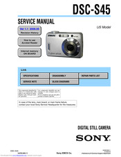 Sony DSC-S45 - Cyber-shot Digital Still Camera Service Manual