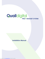 Quail Digital Q-P7MK12 Installation Manual
