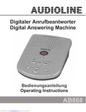 AUDIOLINE AB868 Operating Instructions Manual