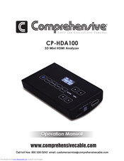 Comprehensive CP-HDA100 Operation Manual