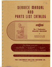 Cincinnati 1c lo Service Manual