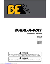 BE Whirl-A-Way 85.403.010 Operation Manual