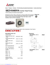 Mitsubishi SEZ-KA35VA.TH Technical & Service Manual