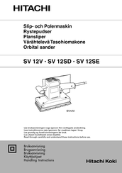 Hitachi SV 12SE Handling Instructions Manual
