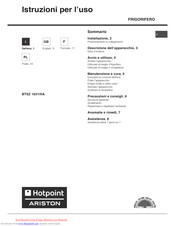 Hotpoint Ariston BTSZ 1631/HA Operating Instructions Manual