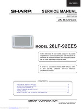 Sharp 28LF-92EES Service Manual