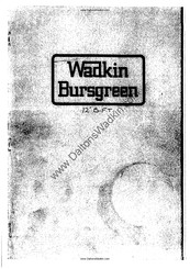 Wadkin bursgreen User Manual