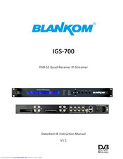 Blankom IGS-700 Instruction Manual