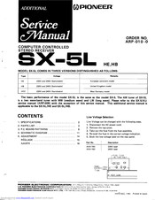 Pioneer SX-57HB Service Manual