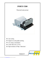 Megatron PORTI-T380 Manual