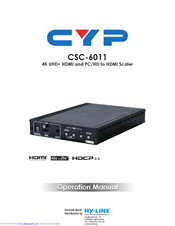 CYP CSC-6011 Operation Manual