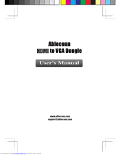 Ableconn HDMI2VGAD User Manual