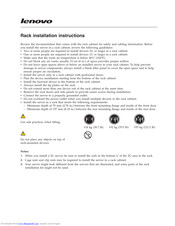 Lenovo Tripp Lite 2U Installation Instructions Manual