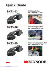 Signode BXT3-16 Quick Manual