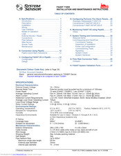 System Sensor FAAST 7100X Installation And Maintenance Manual