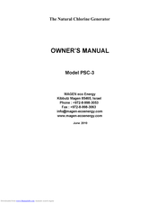 Magen Eco Energy PSC-3 Owner's Manual