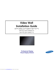 Samsung LH**UDEH**C SERIES Installation Manual