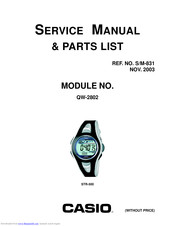 Casio QW-2802 Service Manual