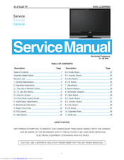 AOC LC32W063 Service Manual