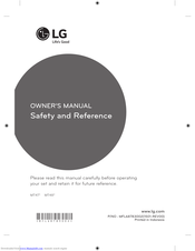 LG MT47 SERIES Owner's Manual