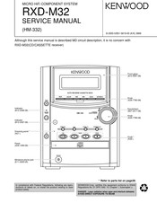 Kenwood RXD-M32 Service Manual