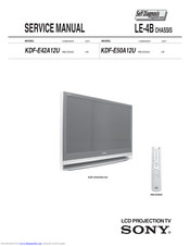 Sony Bravia KDF-E50A12U Service Manual