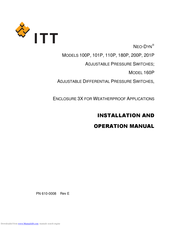 ITT neo-dyn 101p Installation And Operation Manual