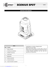 Claypaky C61500 Instruction Manual