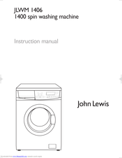 John Lewis JLWM 1406 Instruction Manual
