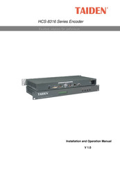 Taiden HCS-8316 series Installation And Operation Manual