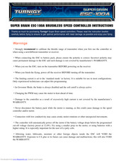 Turnigy Super Brain ESC-100A Instructions Manual