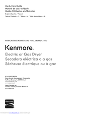 Kenmore C62442 Use & Care Manual