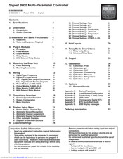 Signet 8900 Manual