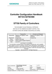 Siemens ST750 Configuration Handbook