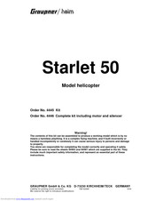 GRAUPNER Starlet 50 Instruction Manual