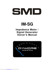 D'Amore engine'ring SMD IM-SG Owner's Manual