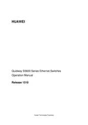 Huawei Quidway S5600 Series Operation Manual