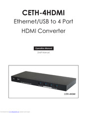 CYP CETH-4HDMI Operation Manual
