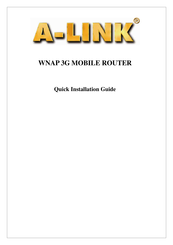 A-Link WNAP 3G Quick Installation Manual