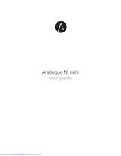 Analogue nt mini User Manual