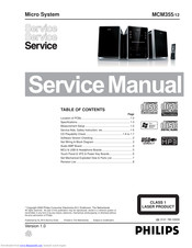 Philips MCM355 Service Manual