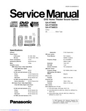 Panasonic SA-HT540E Service Manual