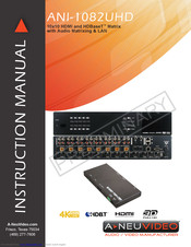 A-Neu Video ANI-1082UHD Instruction Manual