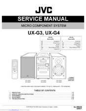 JVC SP-UXG4 Service Manual