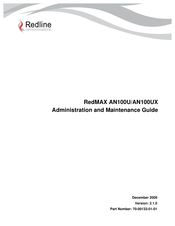Redline Communications RedMAX AN100U Administration And Maintenance Manual