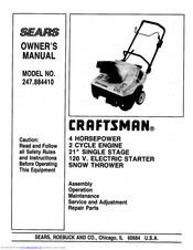 Craftsman 247.88441 Owner's Manual