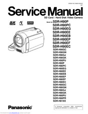 Panasonic SDR-H81EE Service Manual