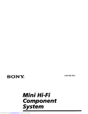 Sony DHC-MD55 Operating Instructions Manual